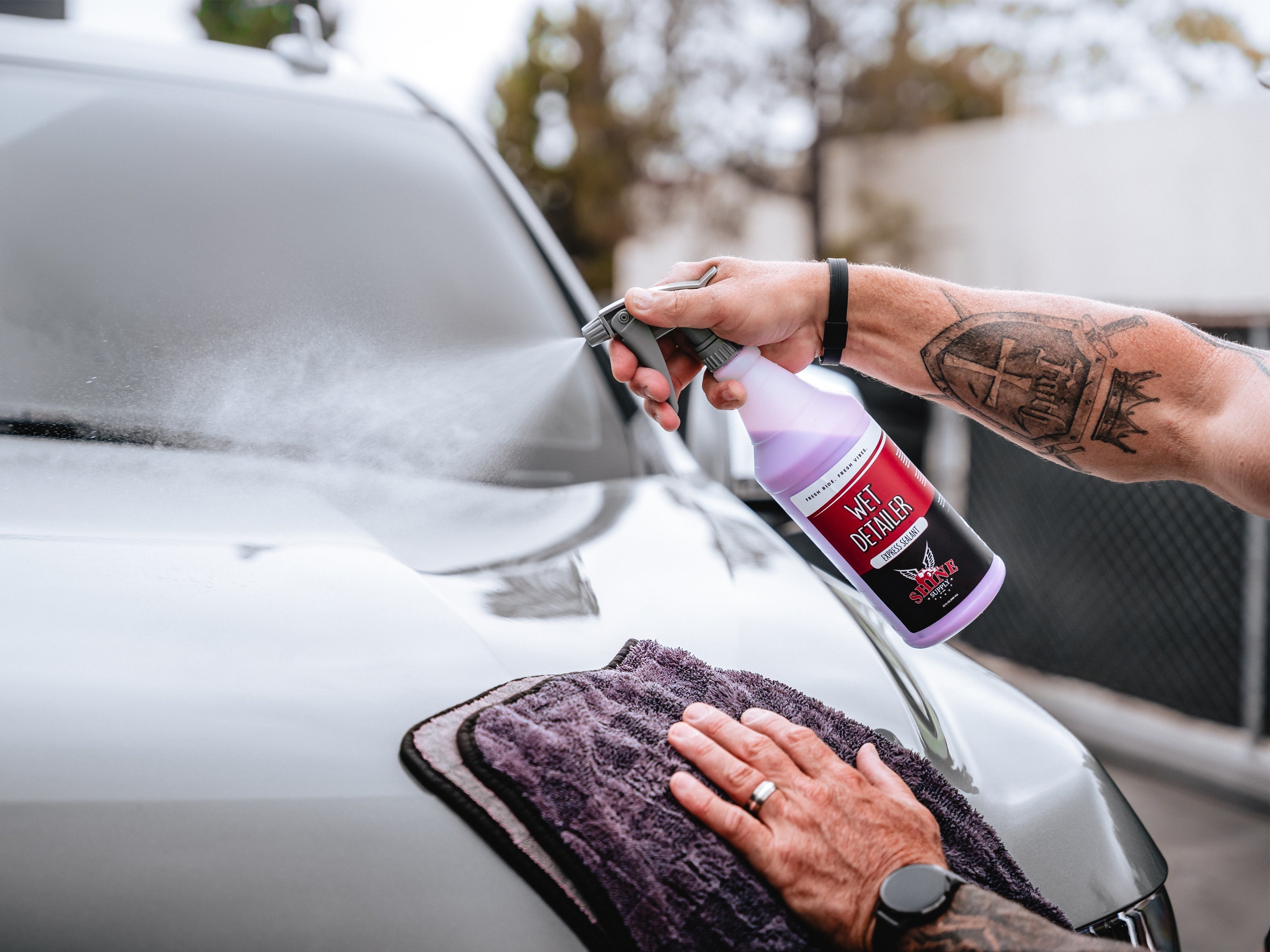 How to wax your vehicle while you dry