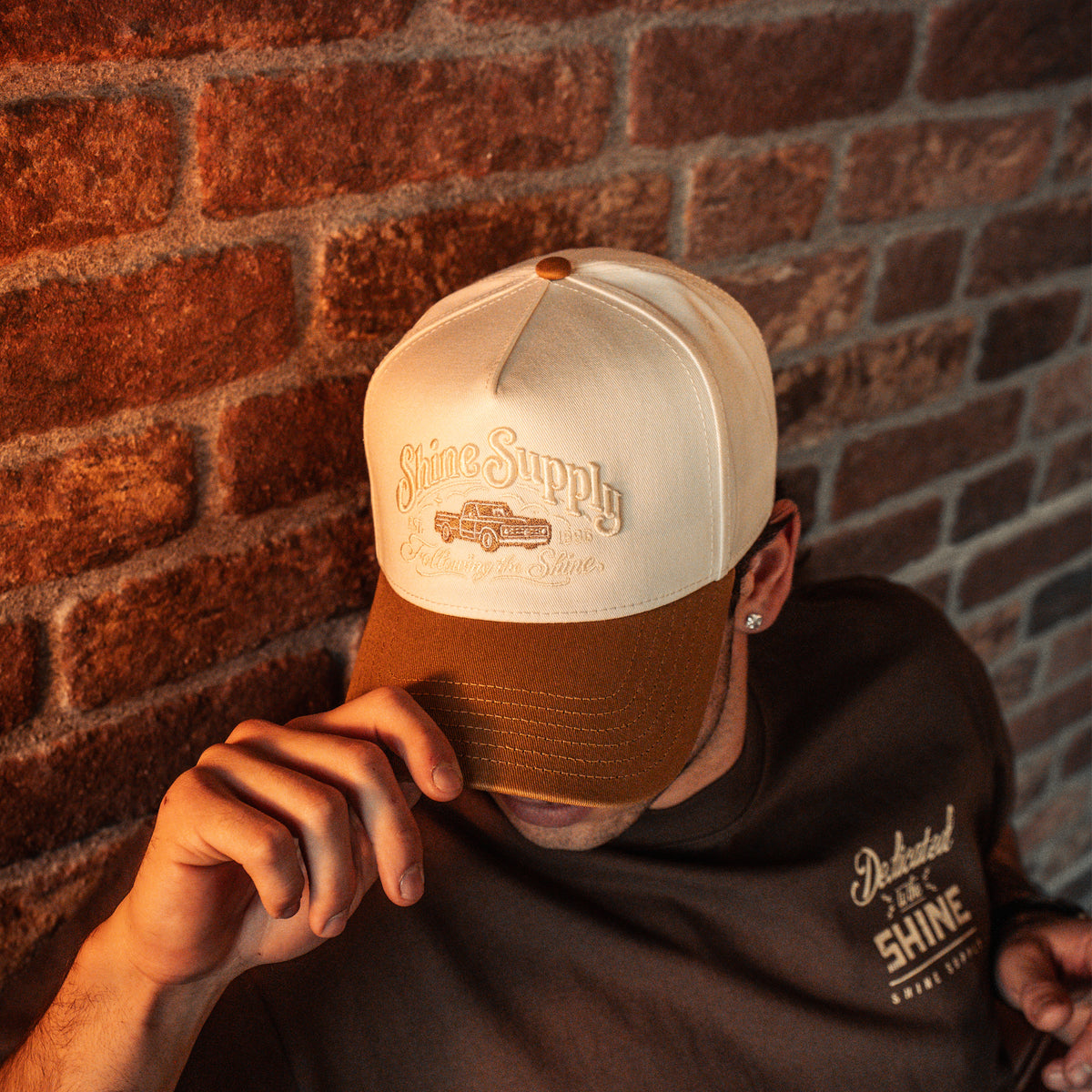 "Tailgate" - Snapback - Cream/Tan