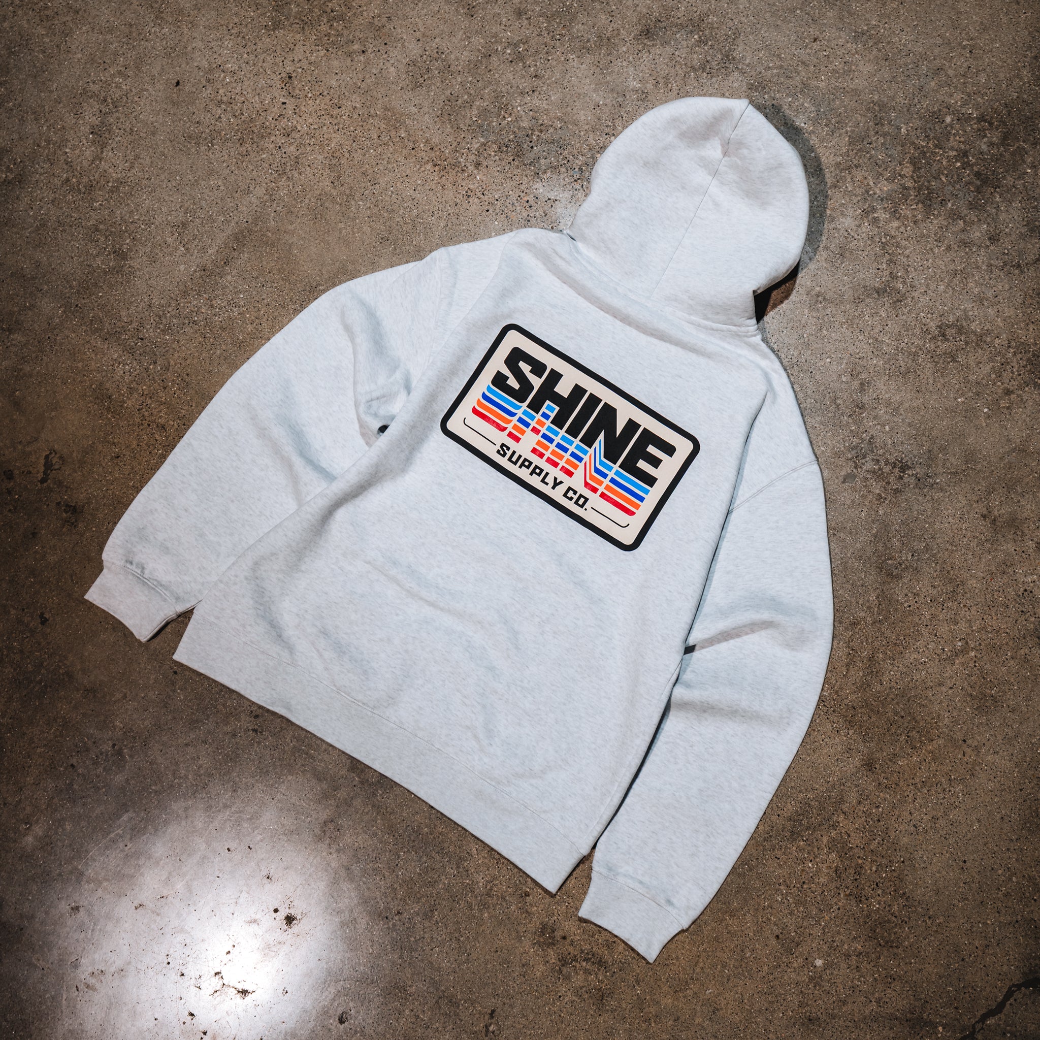"Cool Mirror" Winter Authentics Hoodie - Light Heather