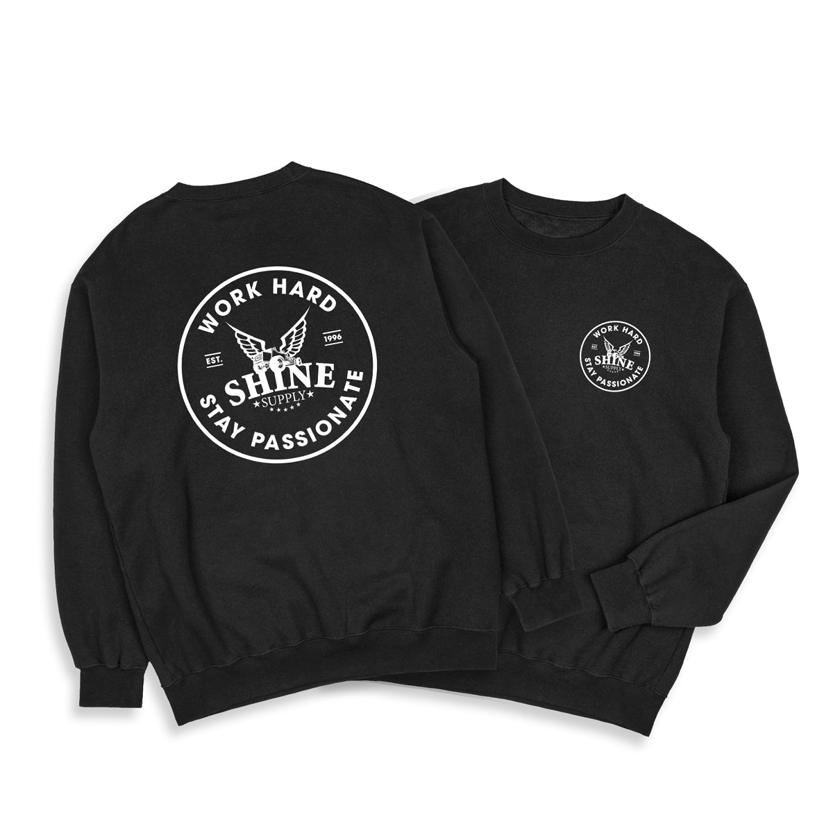 The Shine Supply "Work Hard" Crew Neck Sweatshirt