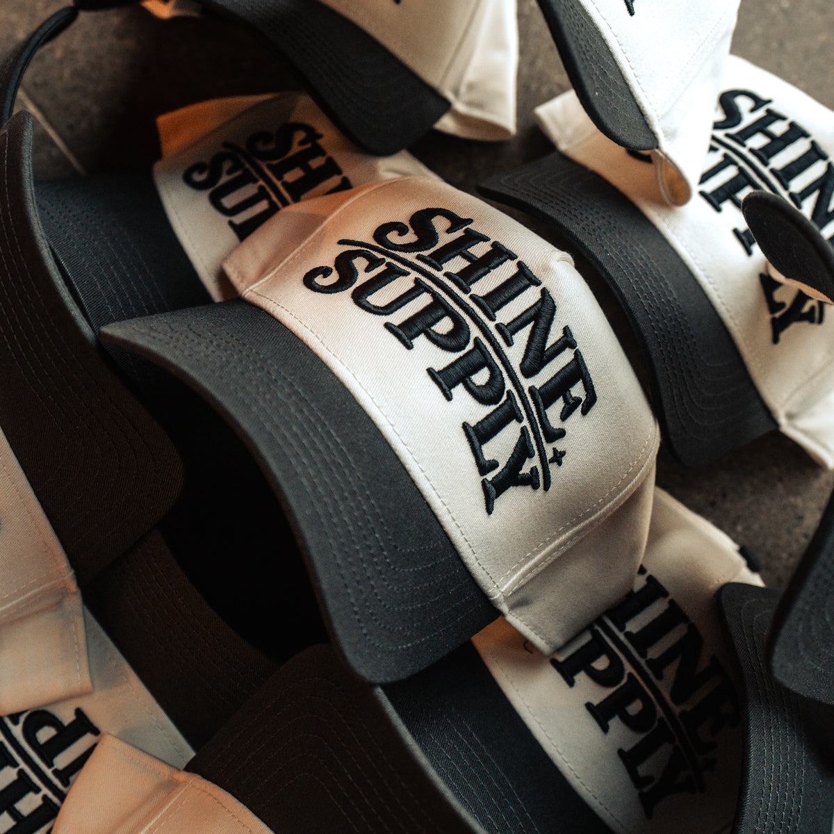 "Daily Driver" - Snapback - Cream/Charcoal