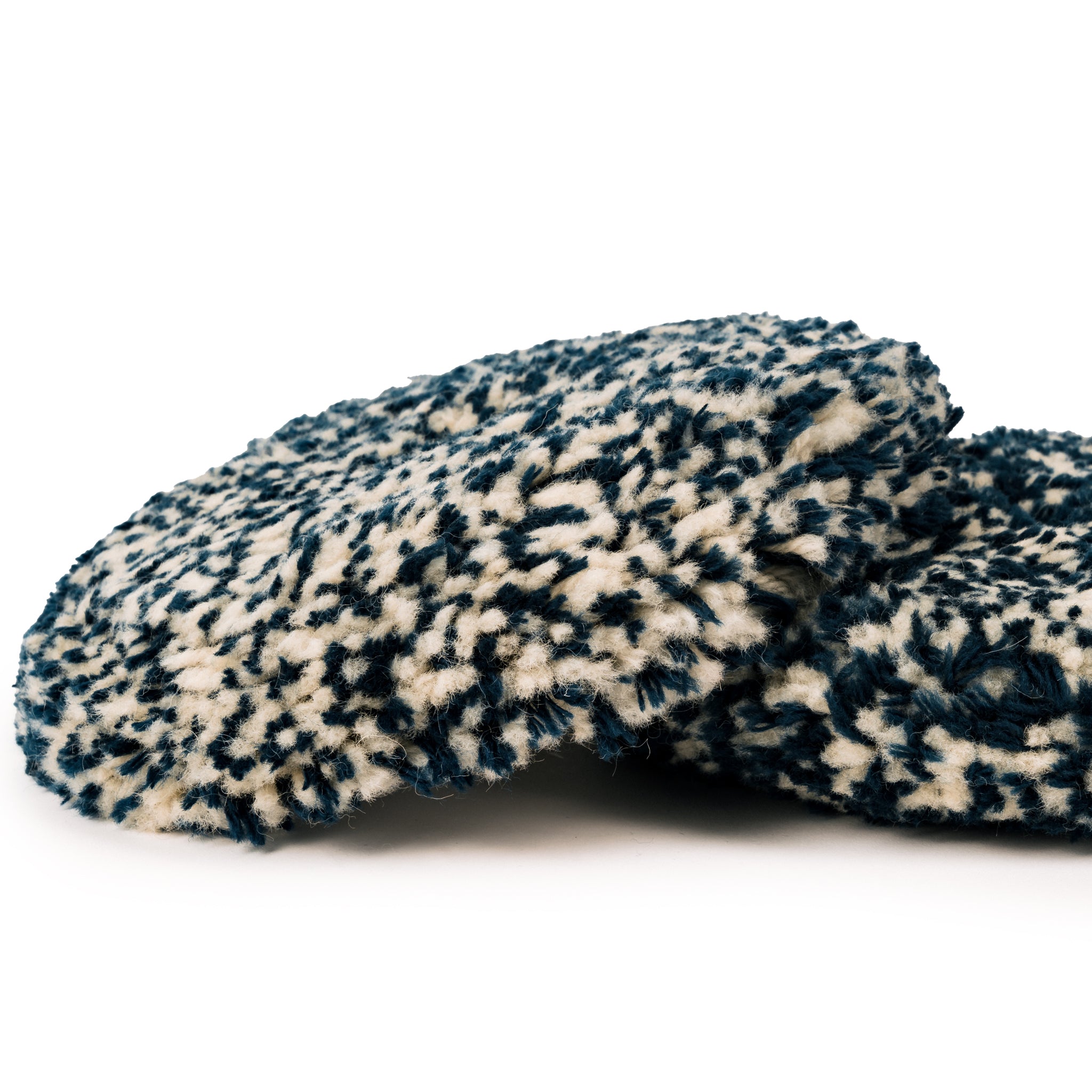 Dock Boss Navy Single Side Heavy Cut Wool Pad 8" x 1.25"