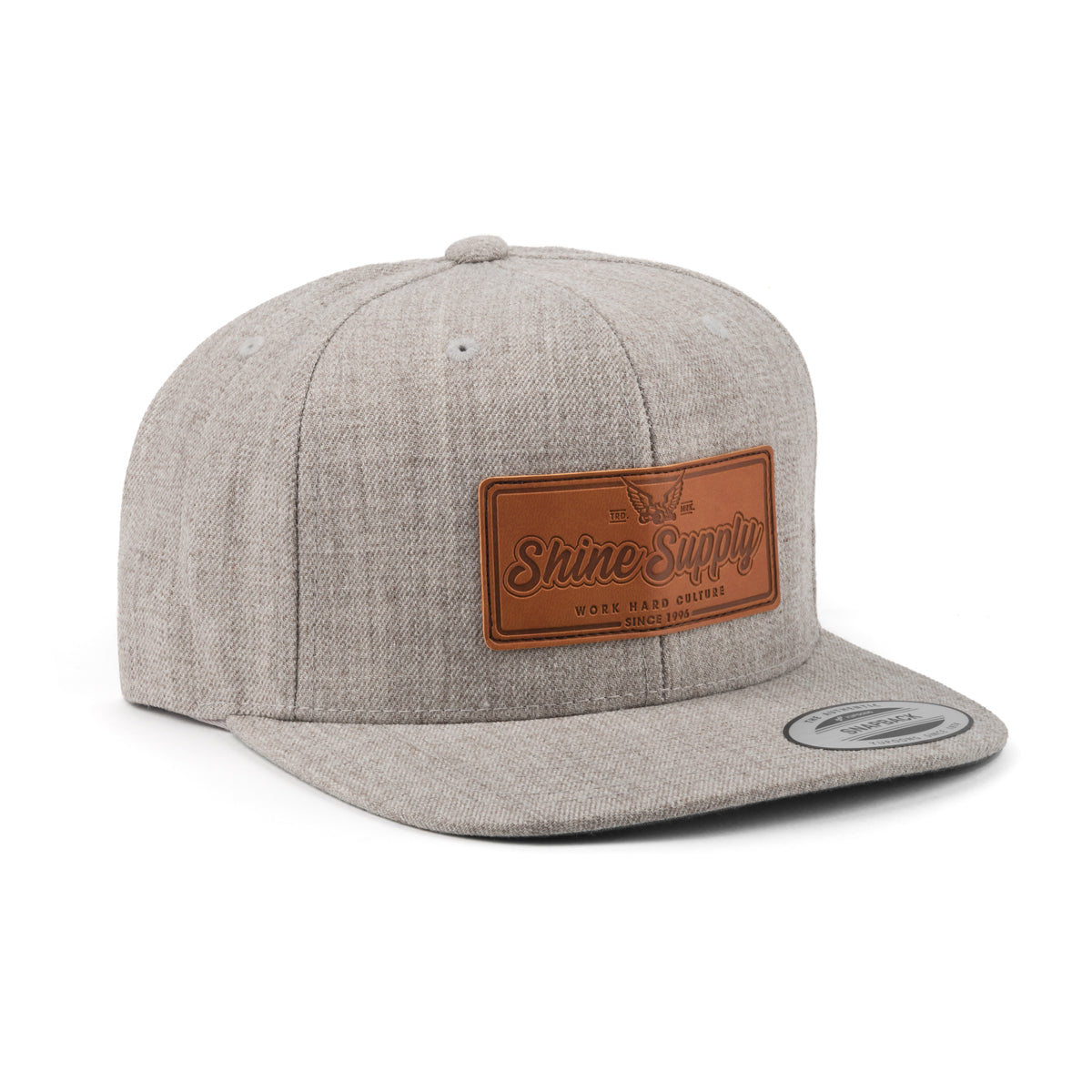 "Work Hard Culture" Snapback - Ash Grey