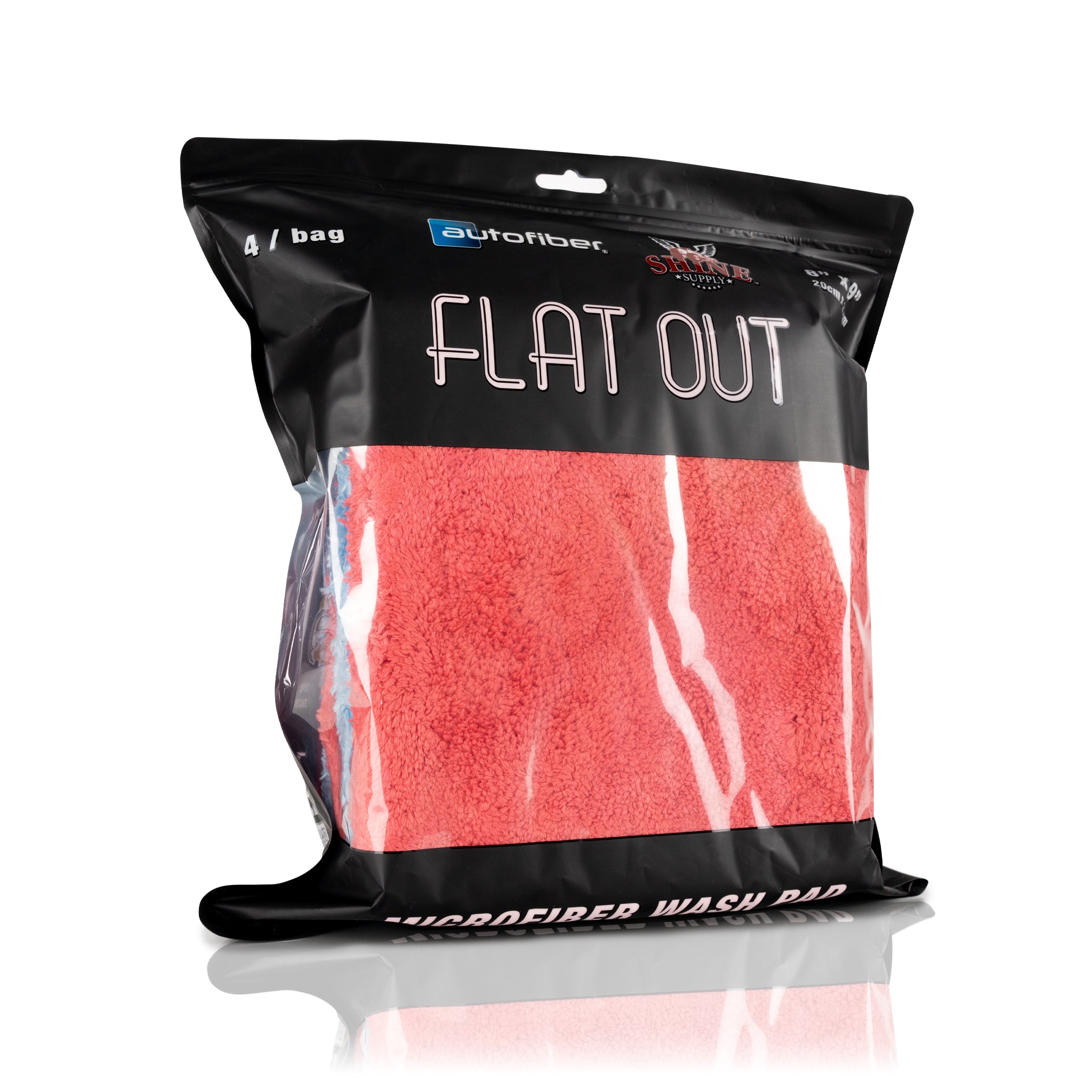Flat Out Wash Pads 4-Pack - RED/BLUE