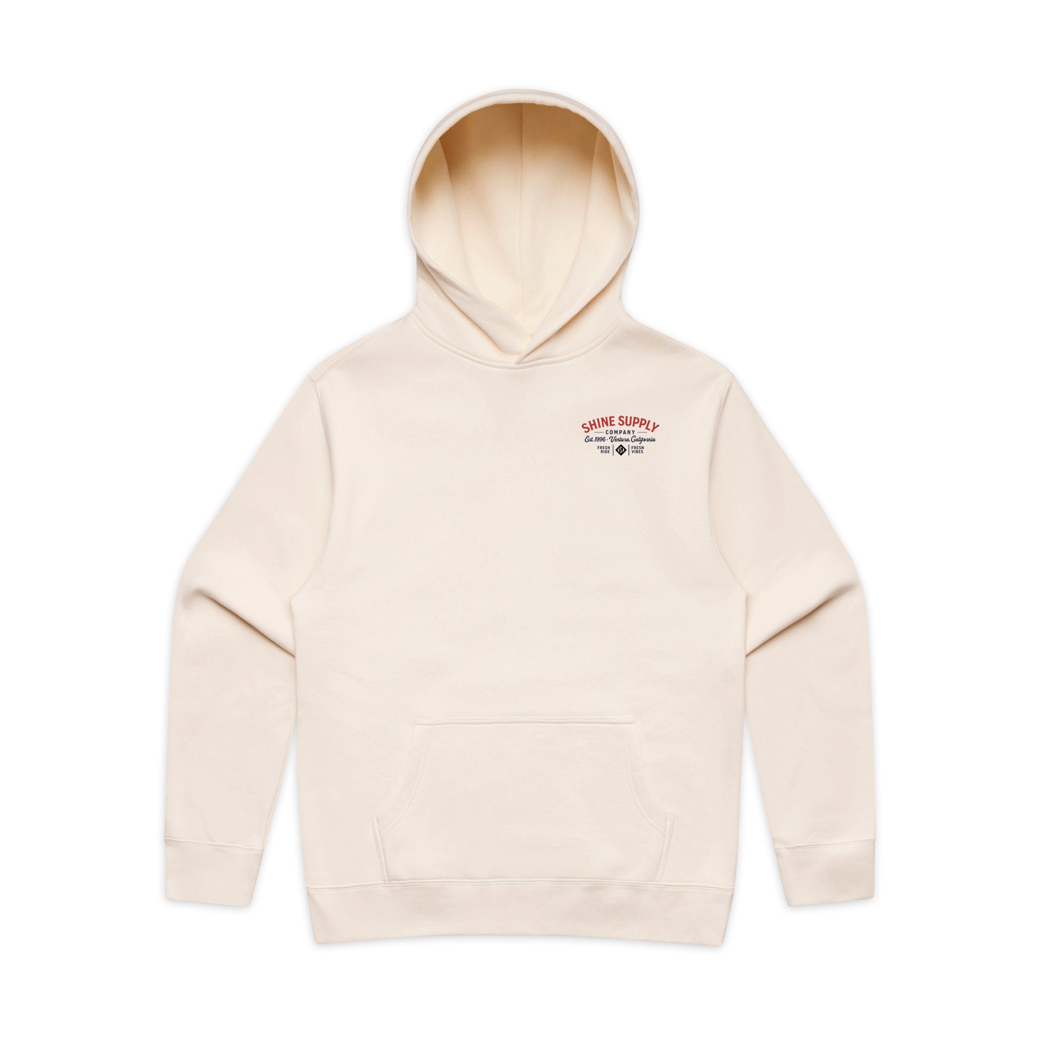 "Retro Vibes" Winter Authentics Hoodie - Ecru