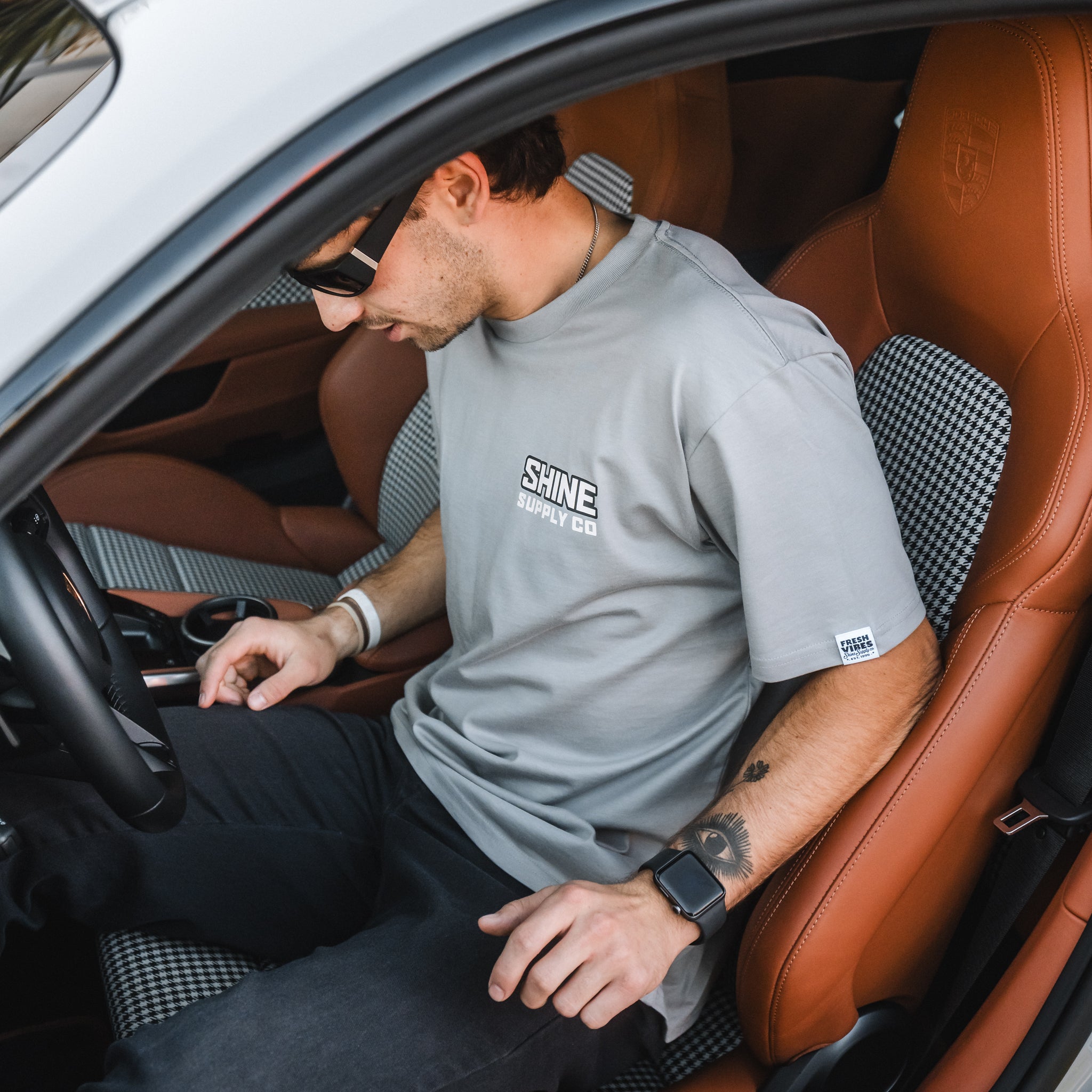 "Checkerline" Fall Authentics T-Shirt - Storm