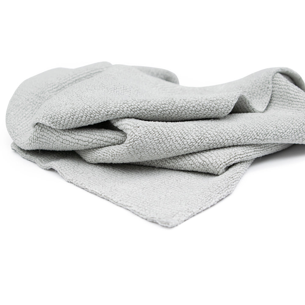 EDGELESS PEARL Microfiber Towels 16x16 - Rag Company - Grey