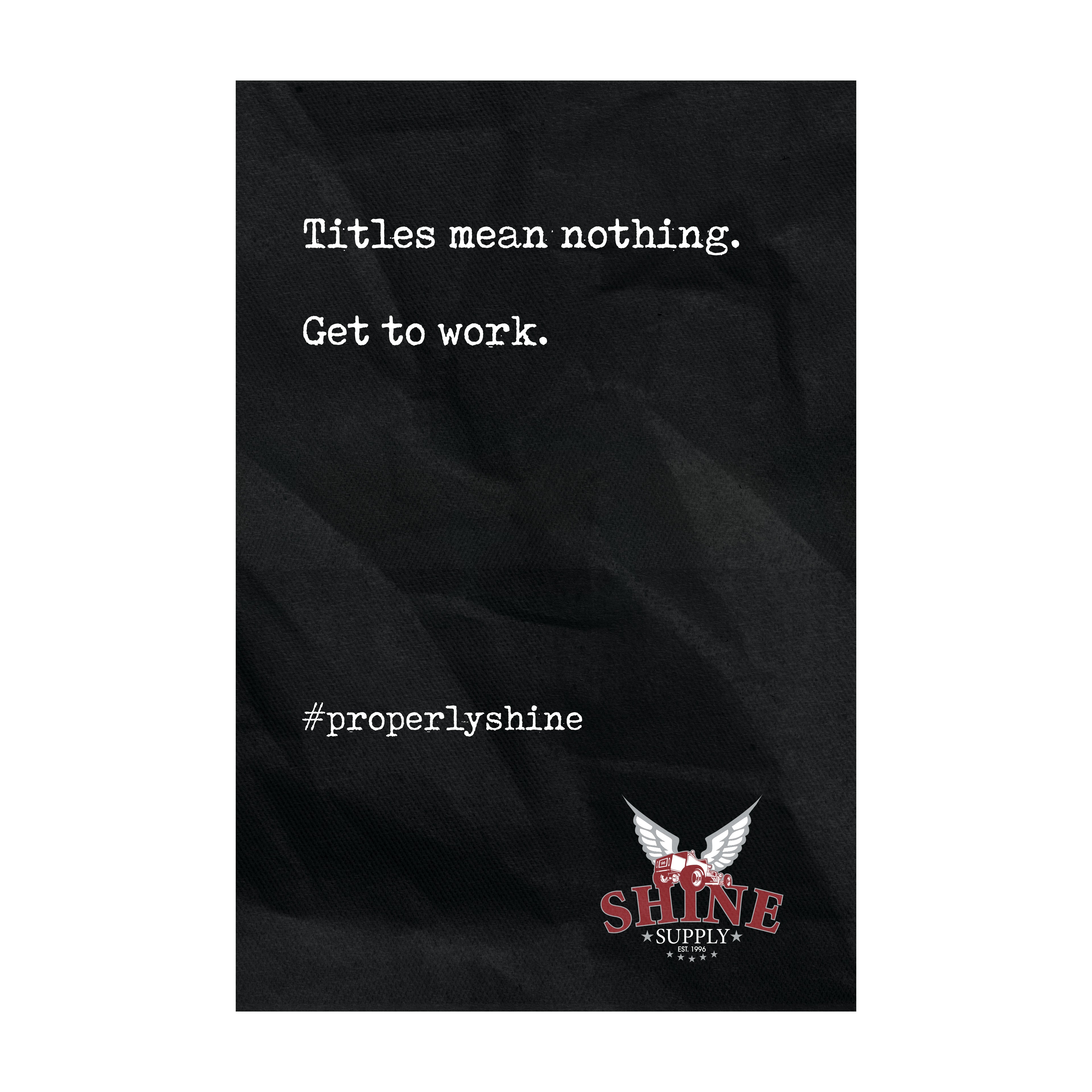 Titles Mean Nothing - Shop Banner 2x3