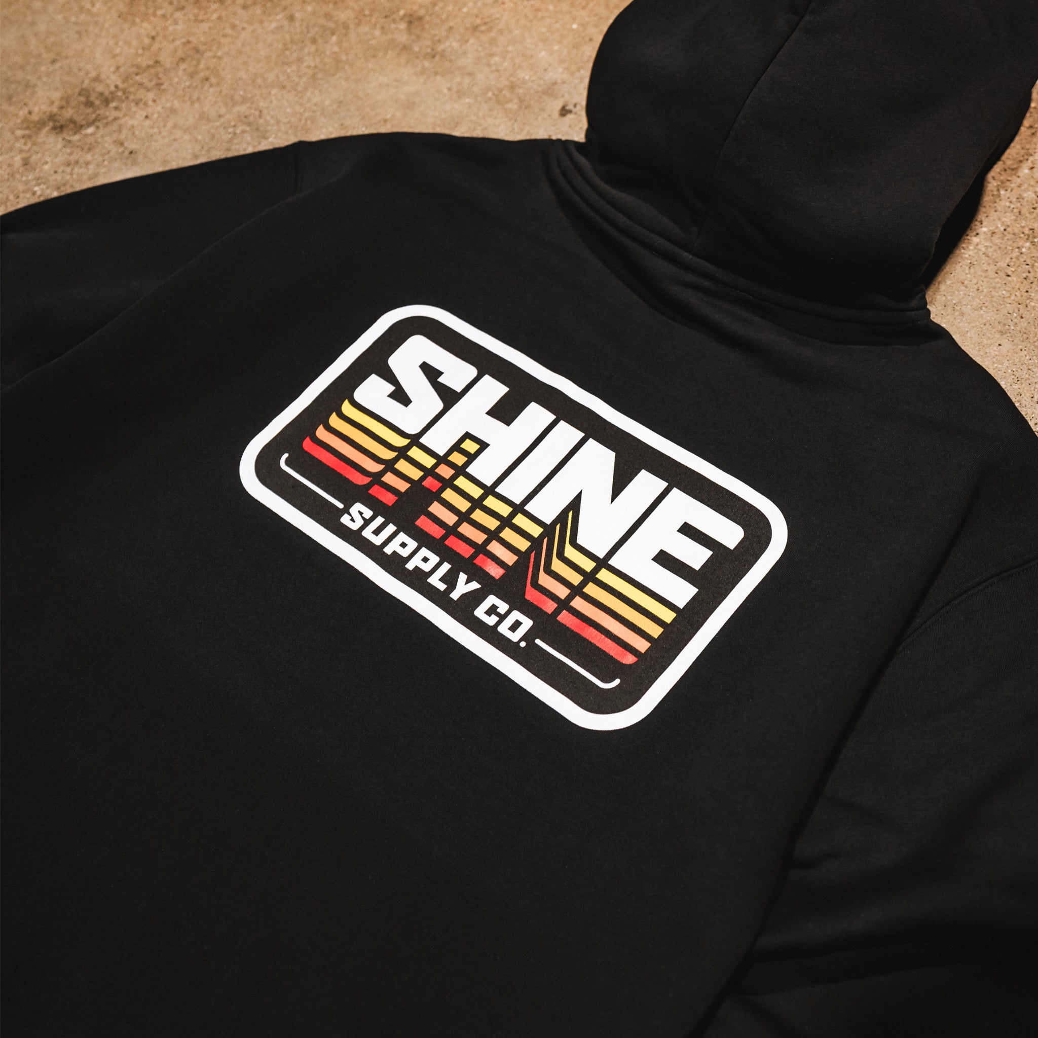 "Warm Mirror" Winter Authentics Hoodie - Black