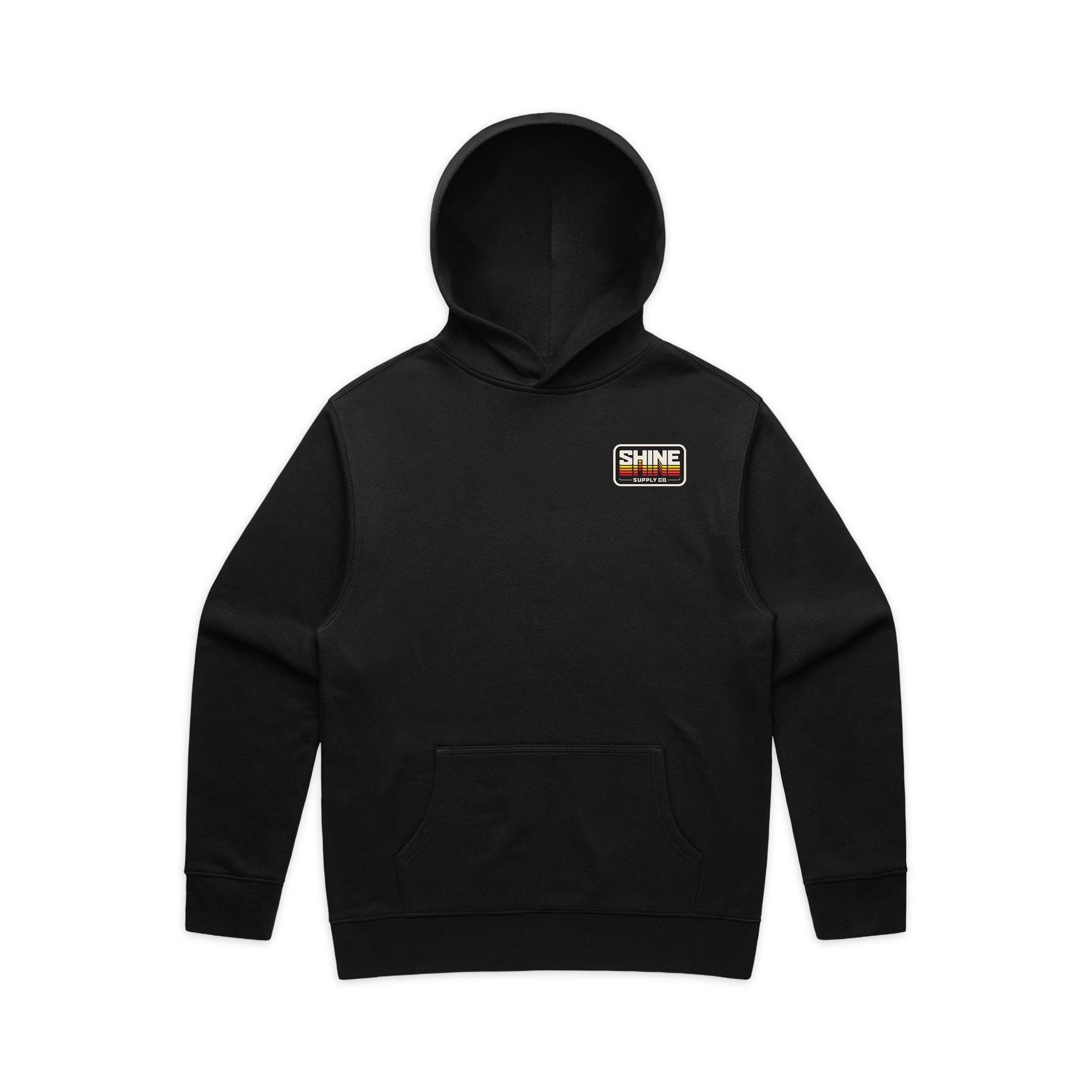 "Warm Mirror" Winter Authentics Hoodie - Black
