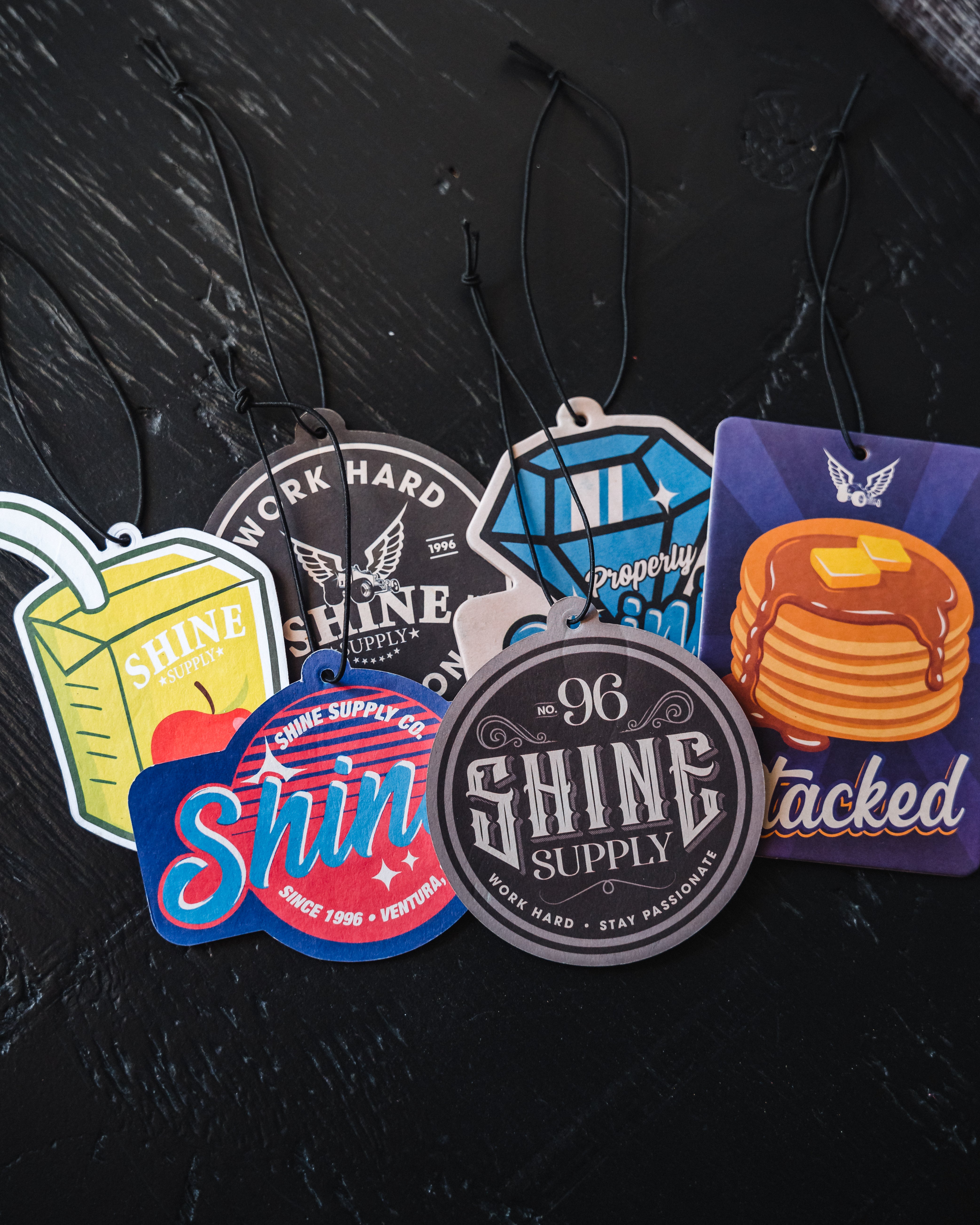 Shine Scents Air Freshener - Work Hard Round