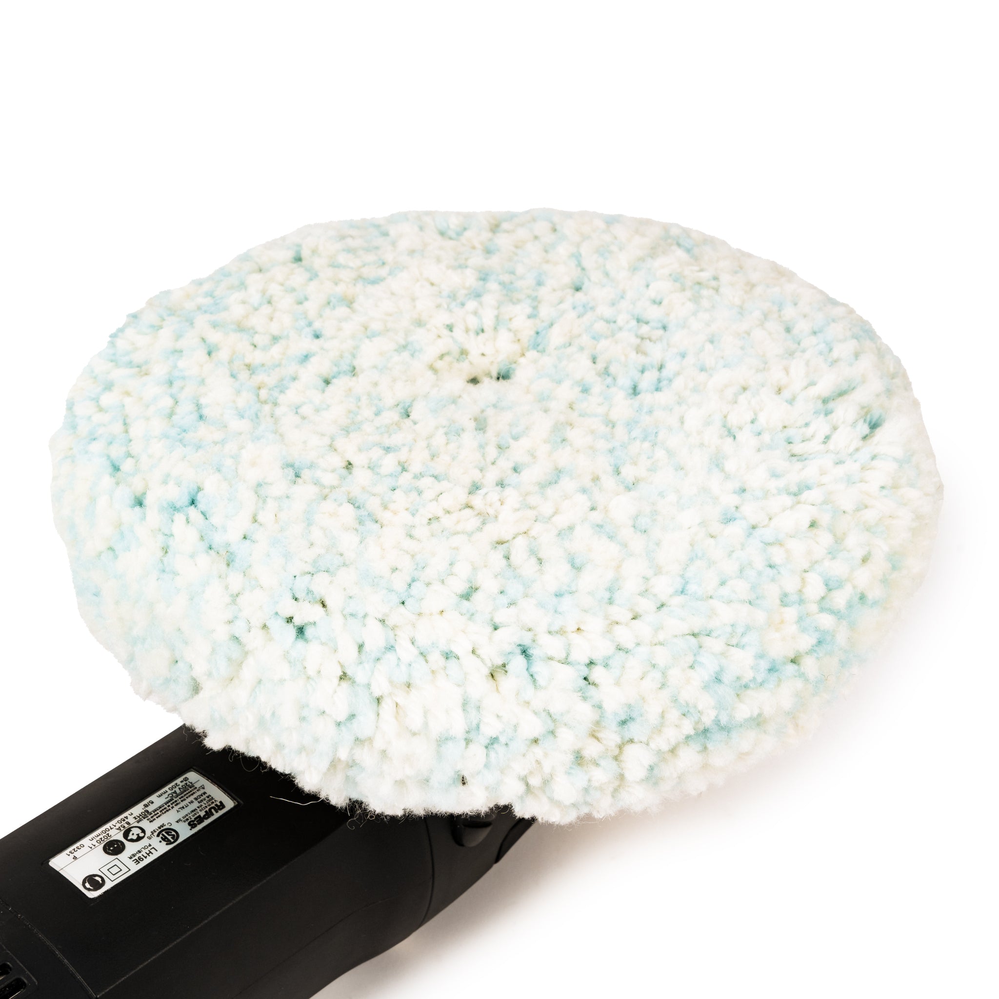 Deck Hand White Single Side Medium Cut Wool Pad 8" x 1.25"