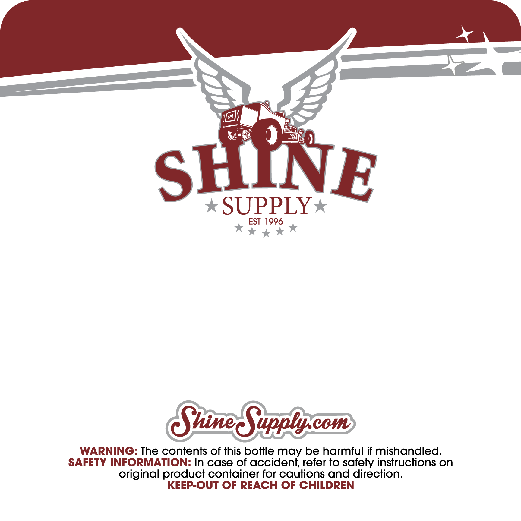Shine Supply - 32oz Bottle Label