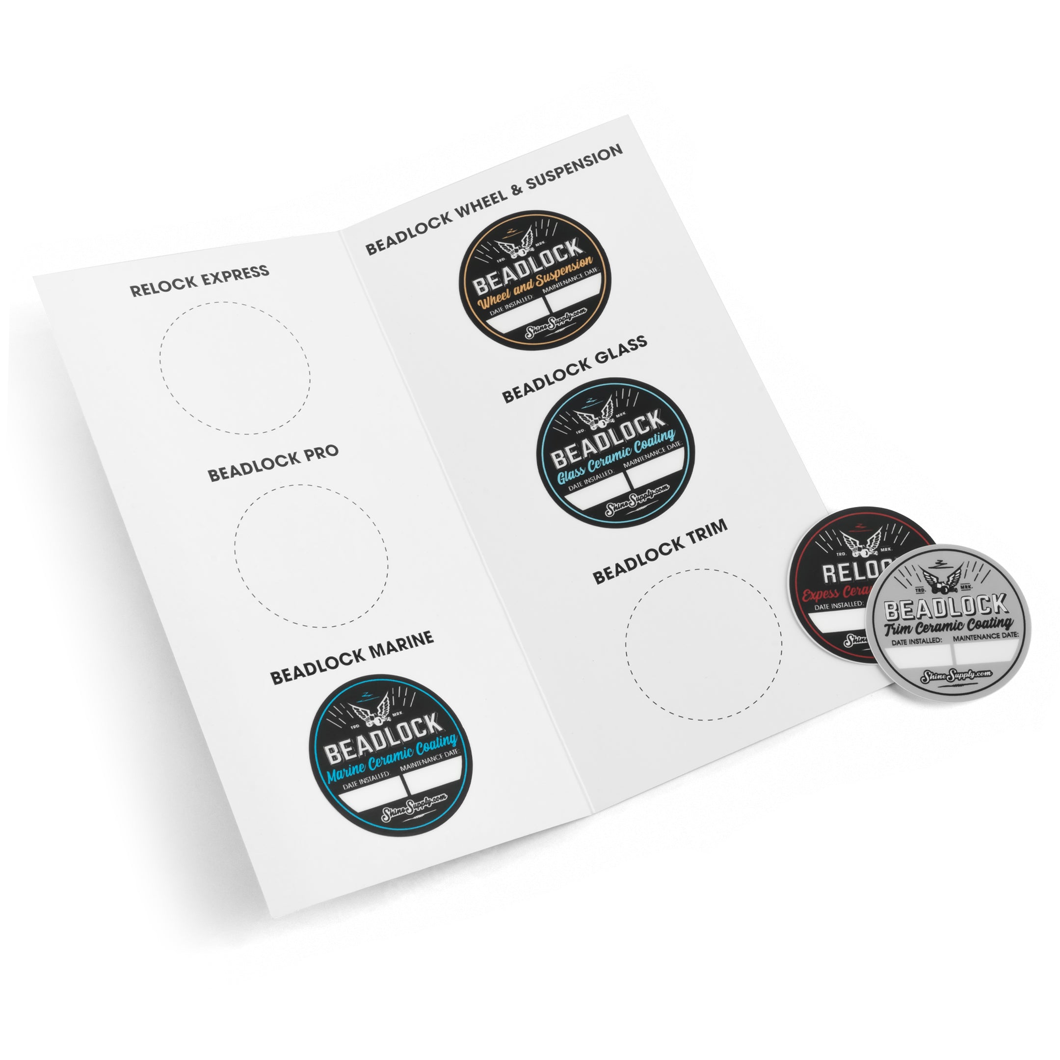 BEADLOCK Ceramic Coating Sticker Pamphlet