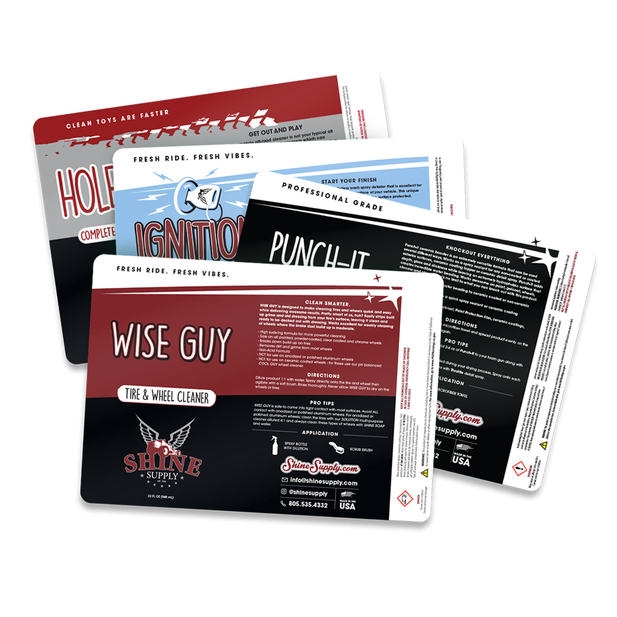 Shine Supply 32oz. Labels
