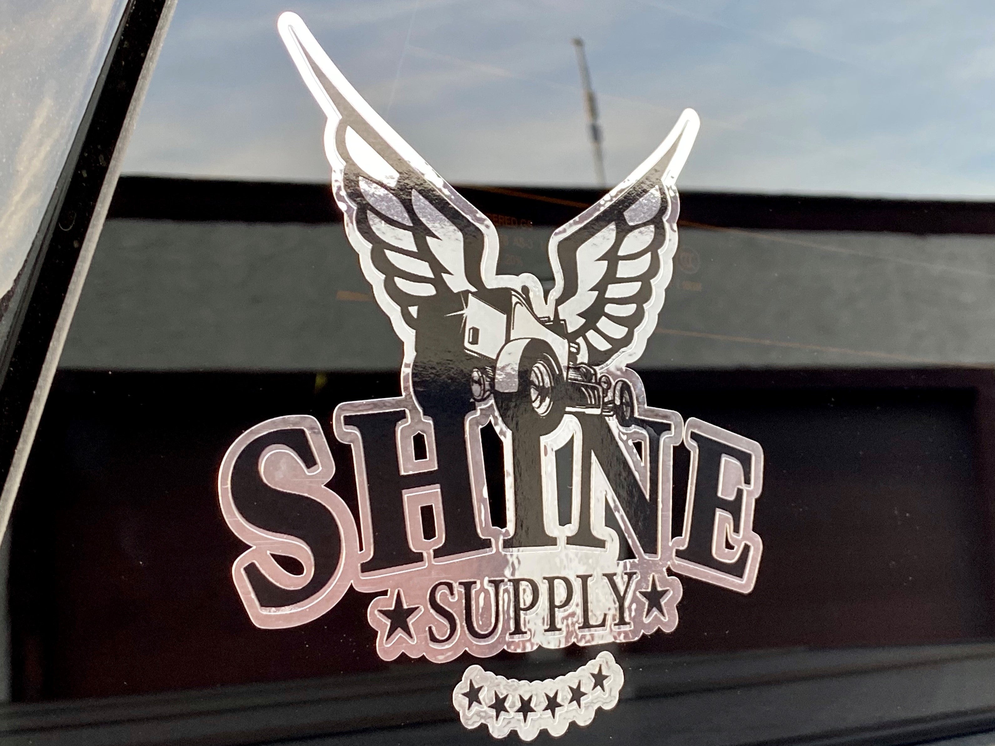 Shine Supply Decal - Chrome 6"
