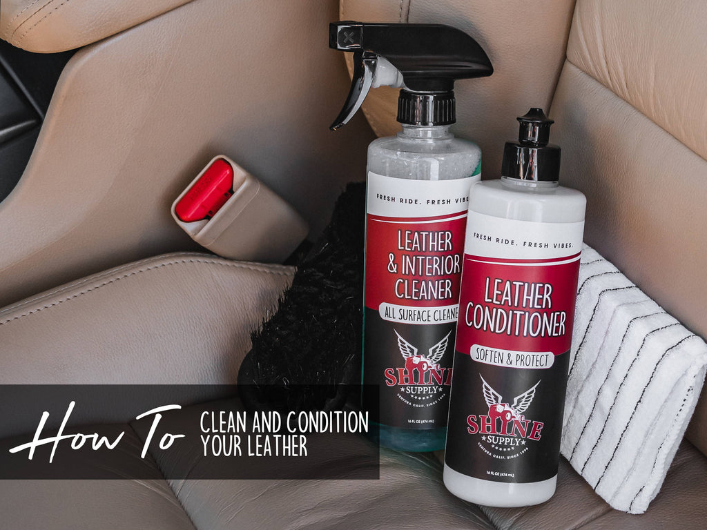 How to clean and condition leather seats