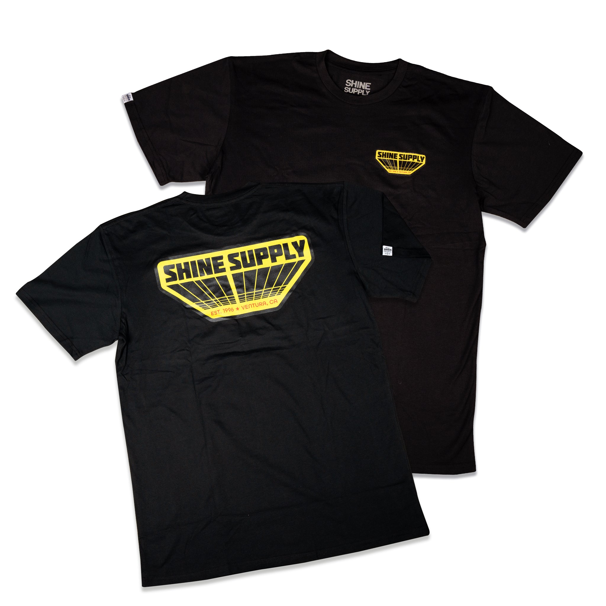 "Arcade" Shine Supply Authentics T-Shirt - Black/Yellow