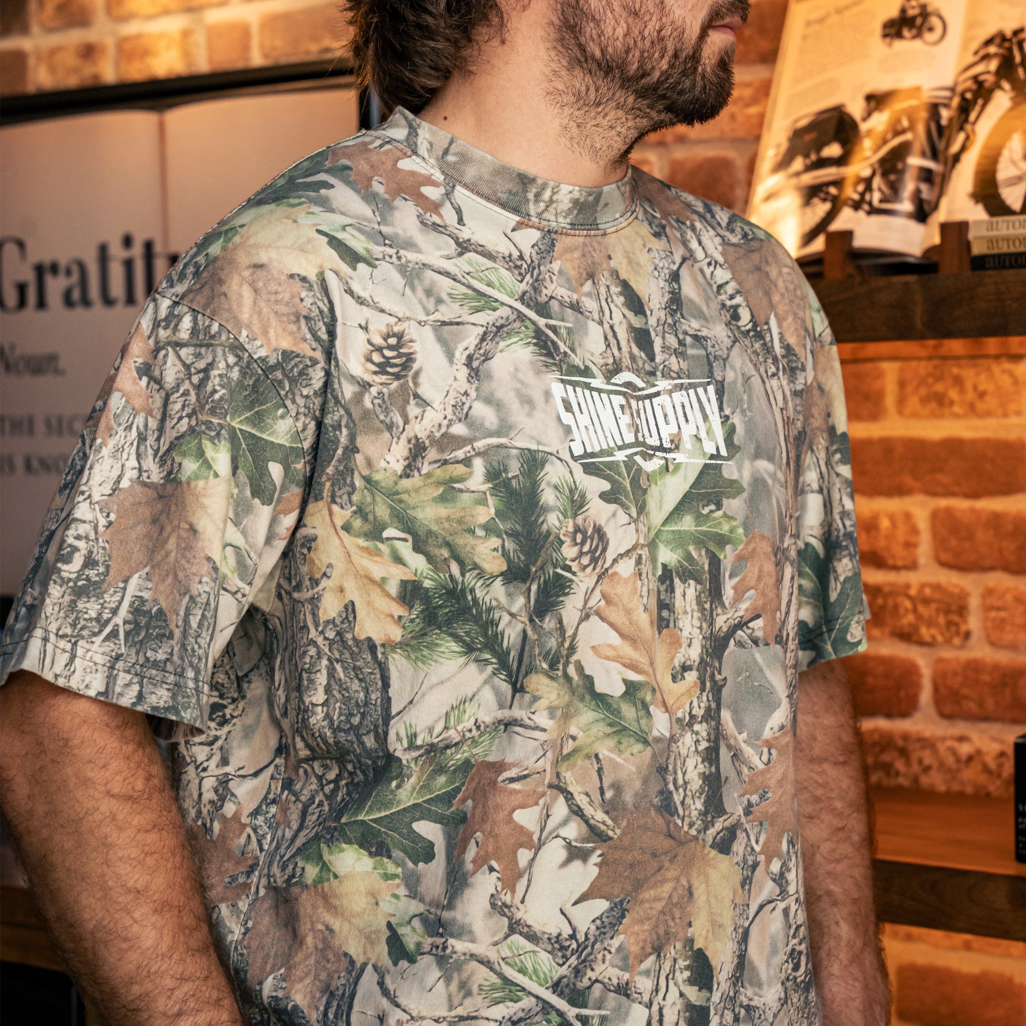 Retro Bullseye Tee - Forest Camo