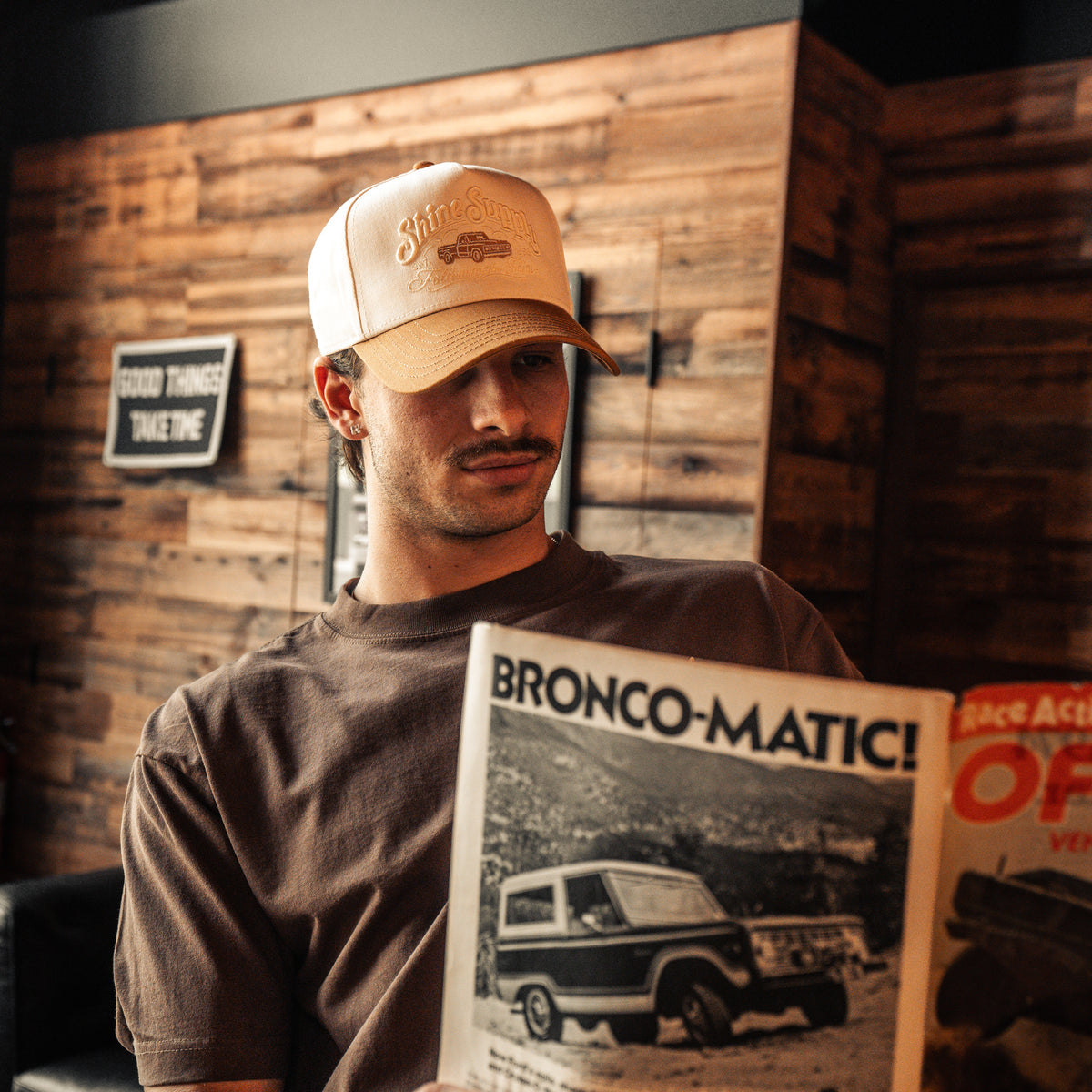 "Tailgate" - Snapback - Cream/Tan