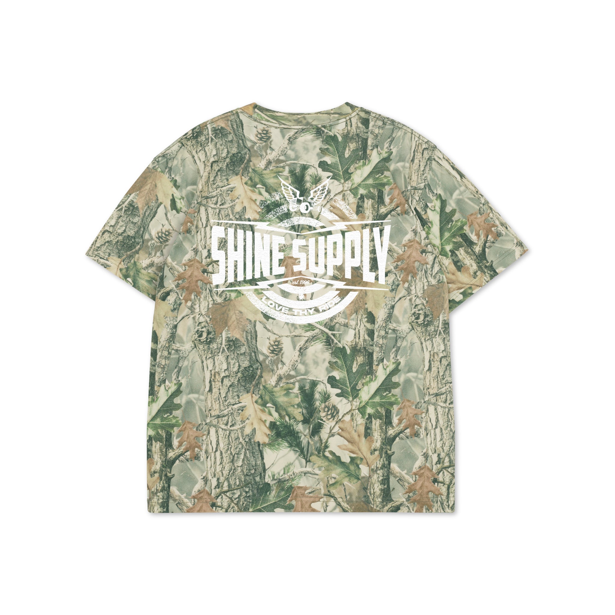 Retro Bullseye Tee - Forest Camo