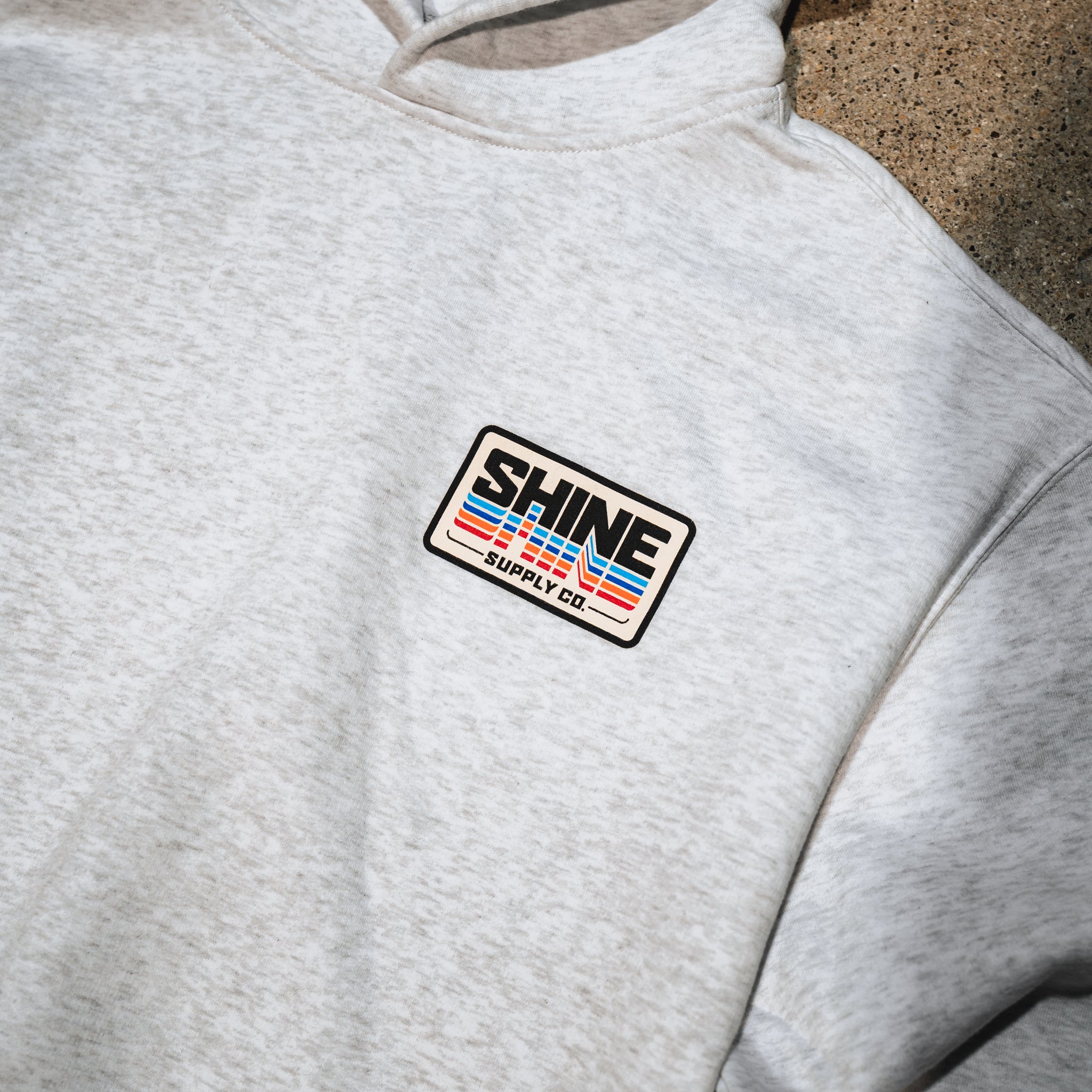 "Cool Mirror" Winter Authentics Hoodie - Light Heather