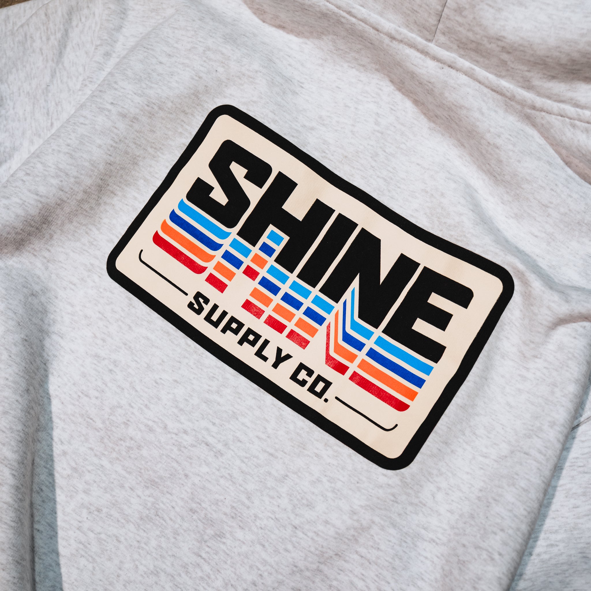 "Cool Mirror" Winter Authentics Hoodie - Light Heather