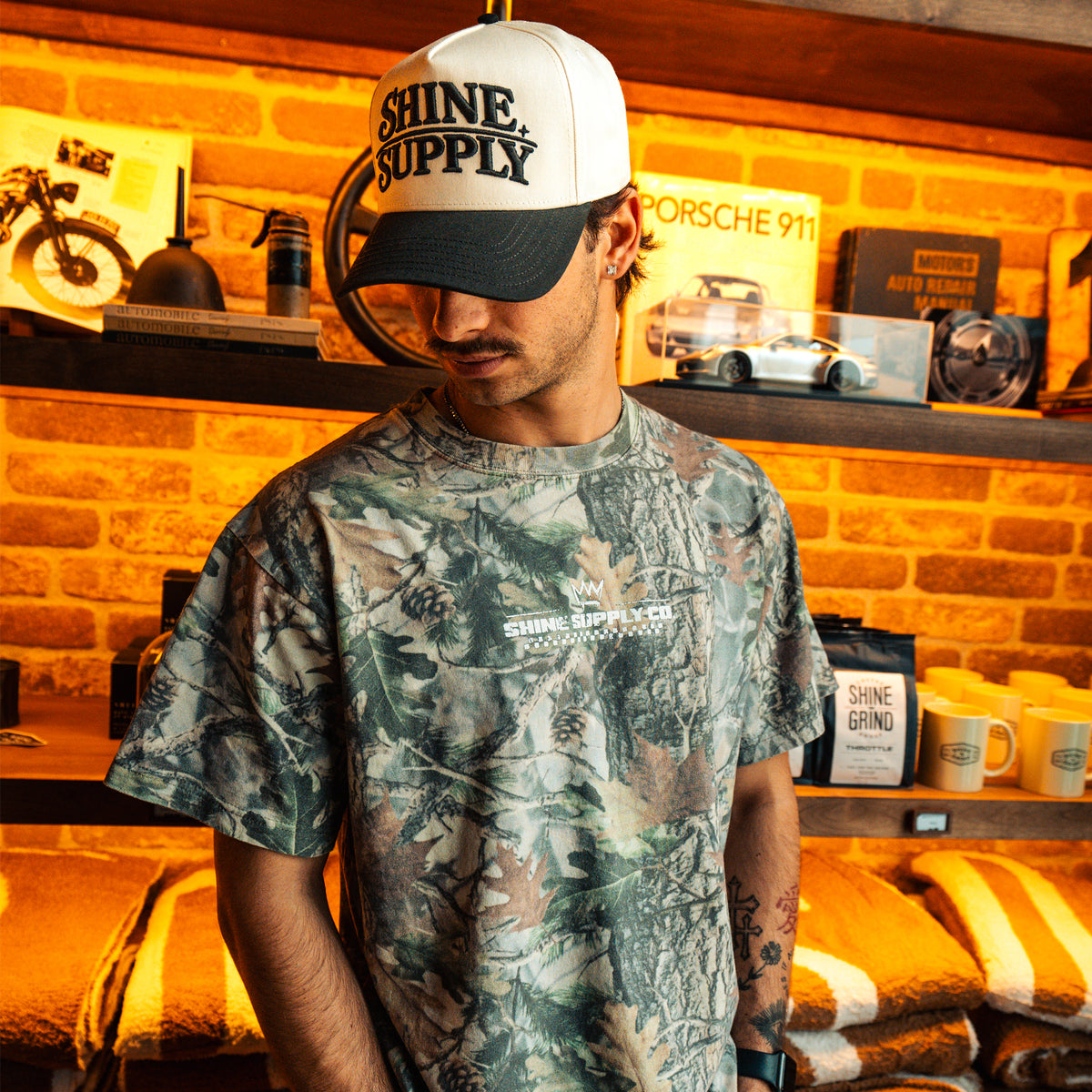 "Shinin'" Fall Authentics Tee - Forest Camo