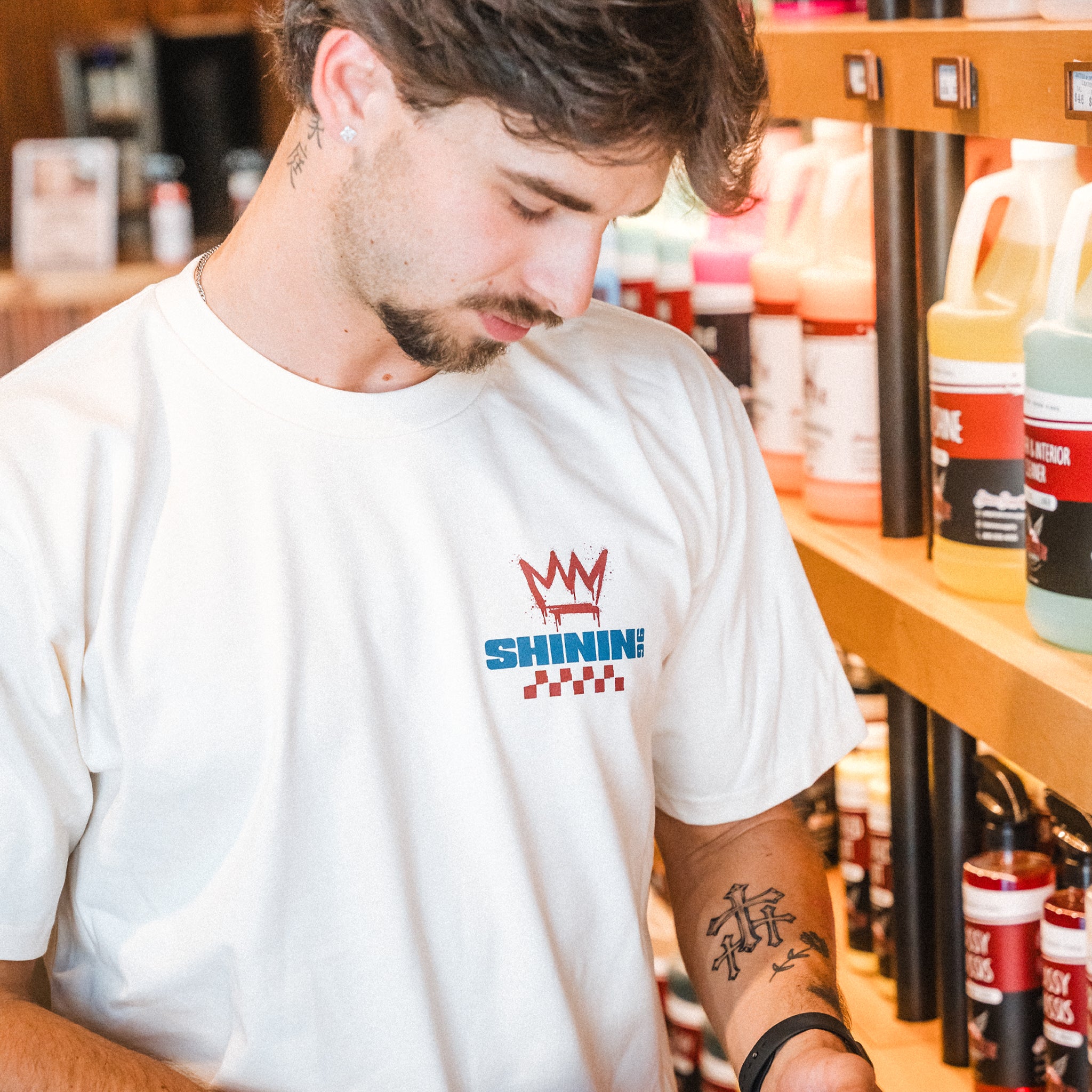 "Crown" Summer Authentics Tee - Ecru