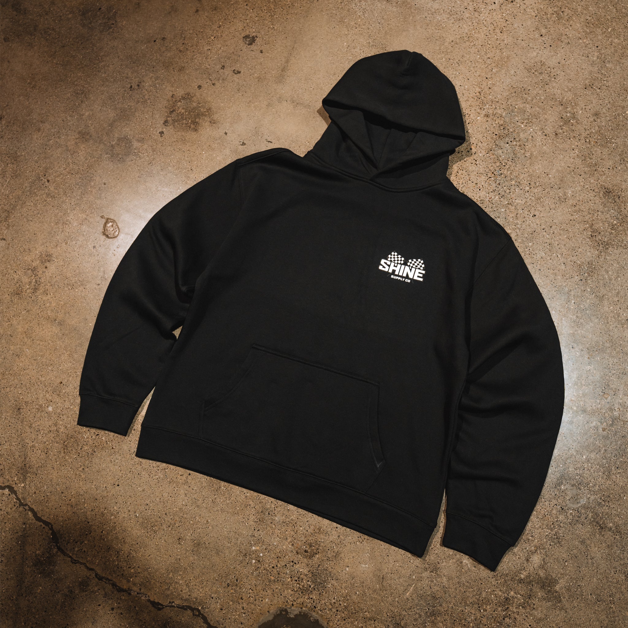 "Finish Line" Winter Authentics Hoodie - Black