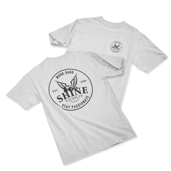 Work Hard T-Shirt - Ash Grey