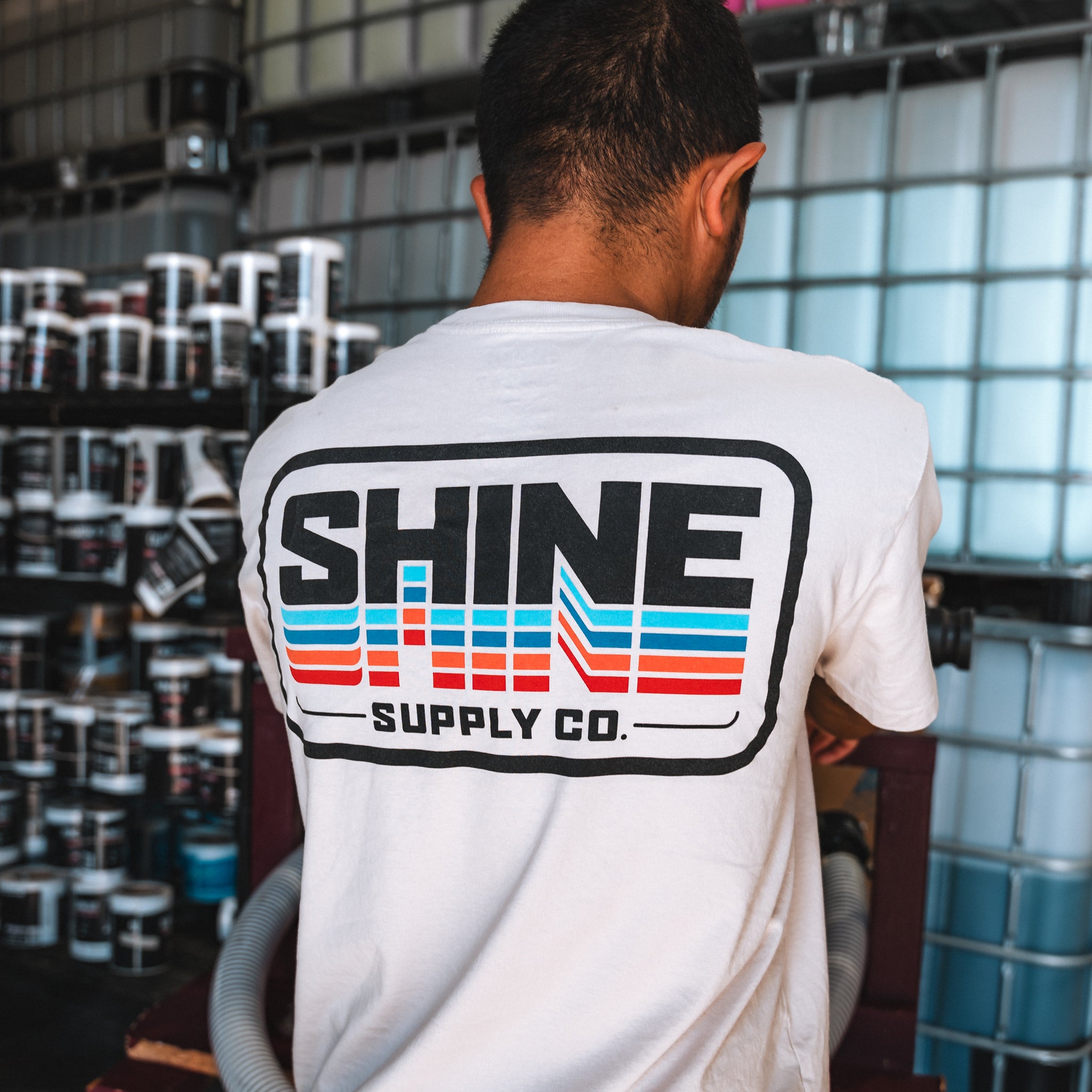 "Mirror" Shine Supply Authentics T-Shirt - Bone