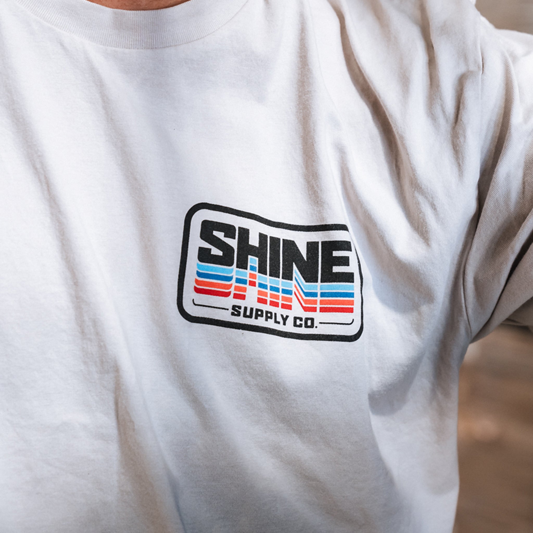 "Mirror" Shine Supply Authentics T-Shirt - Bone