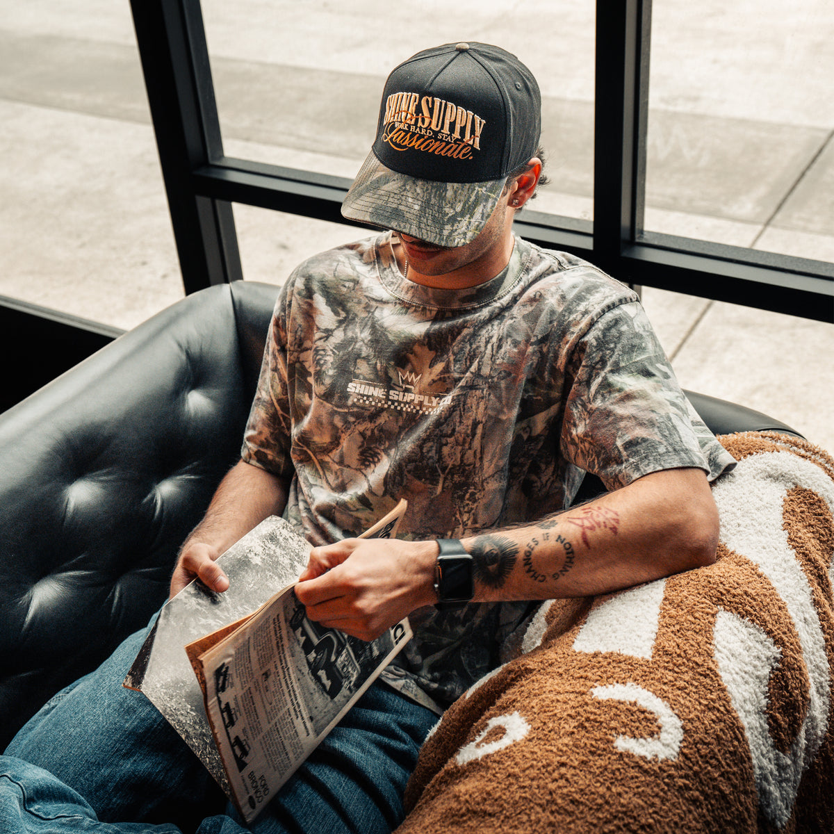 "All In" - Snapback - Black/Camo