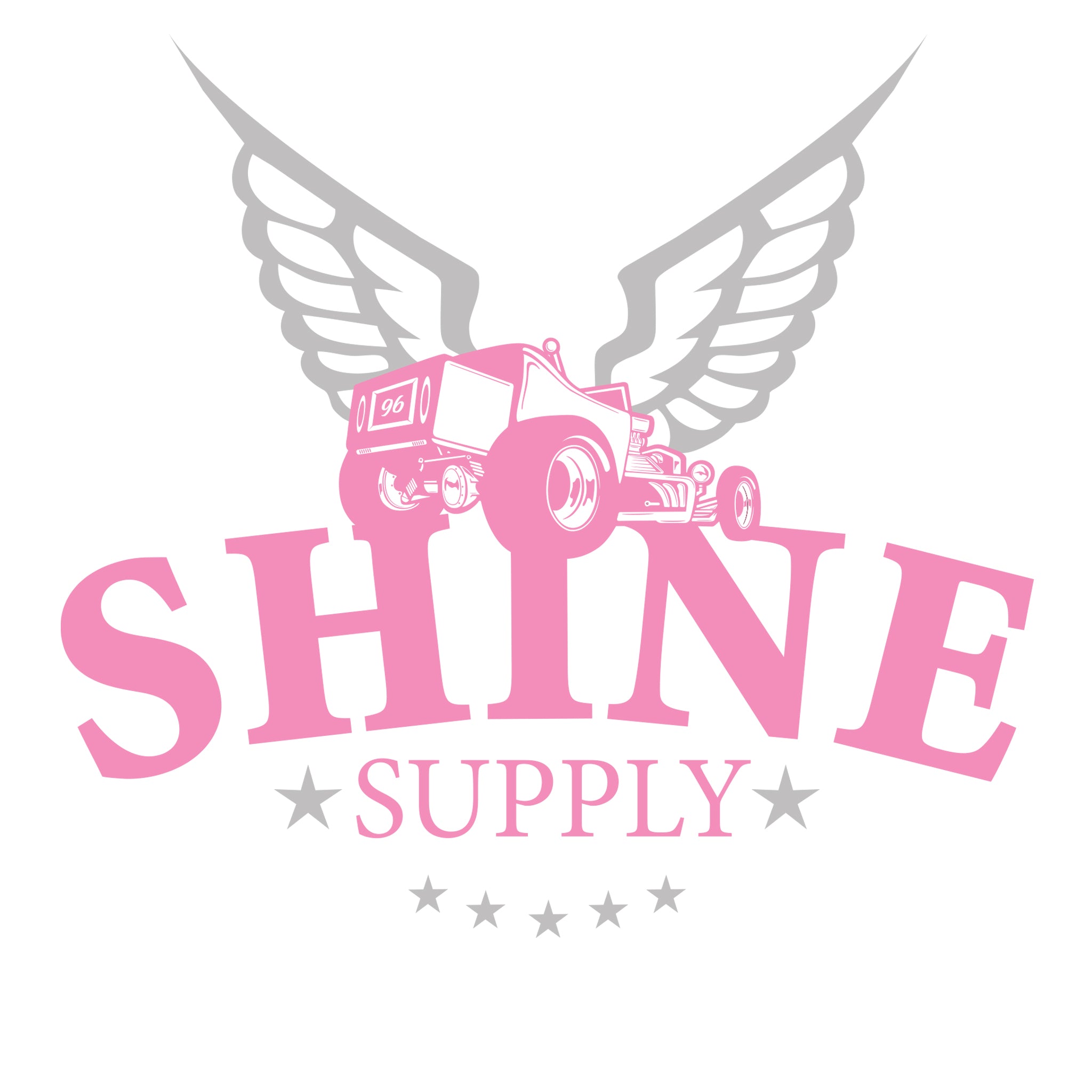 Shine Supply Decal Pink 6"