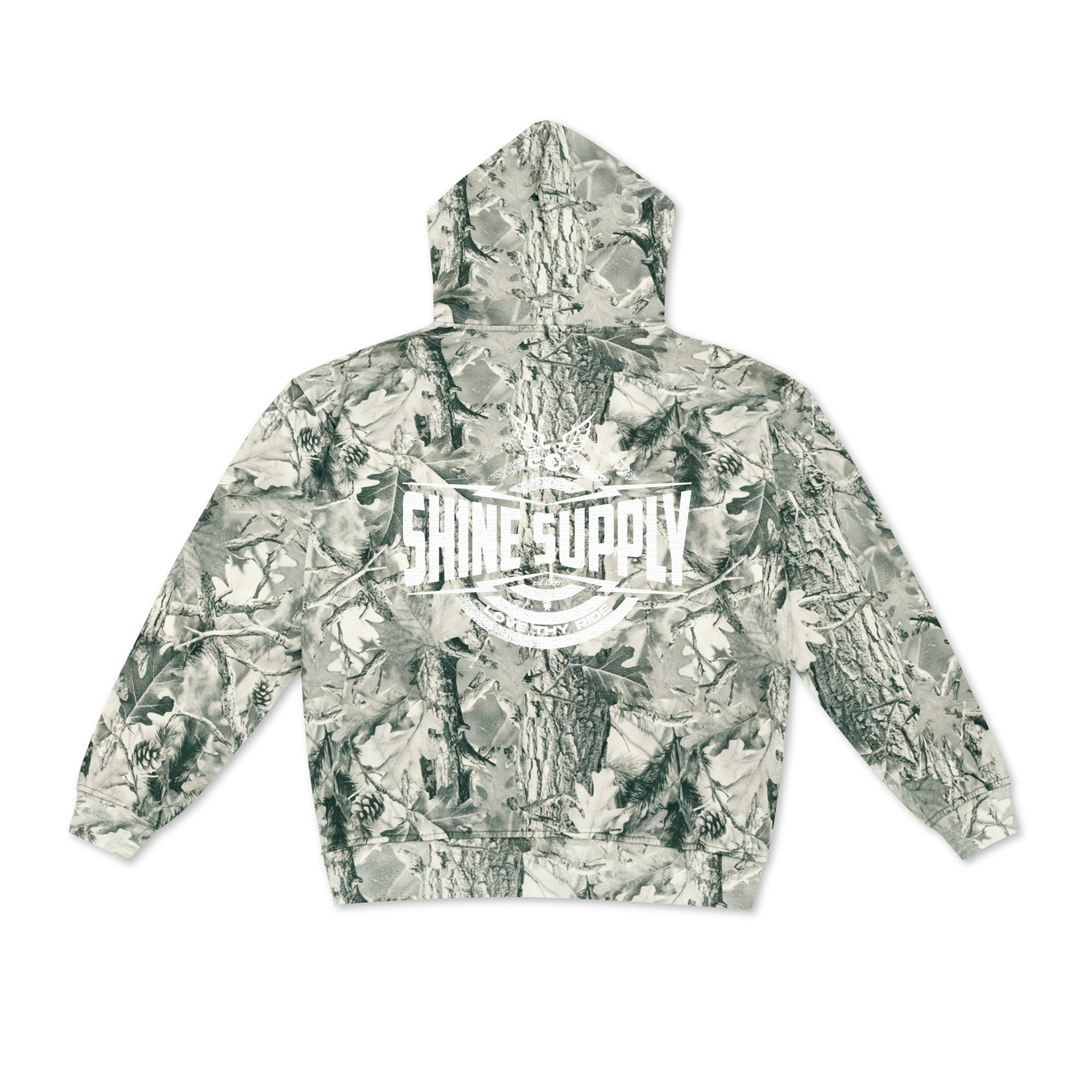 Retro Bullseye Hoodie - Snow Camo