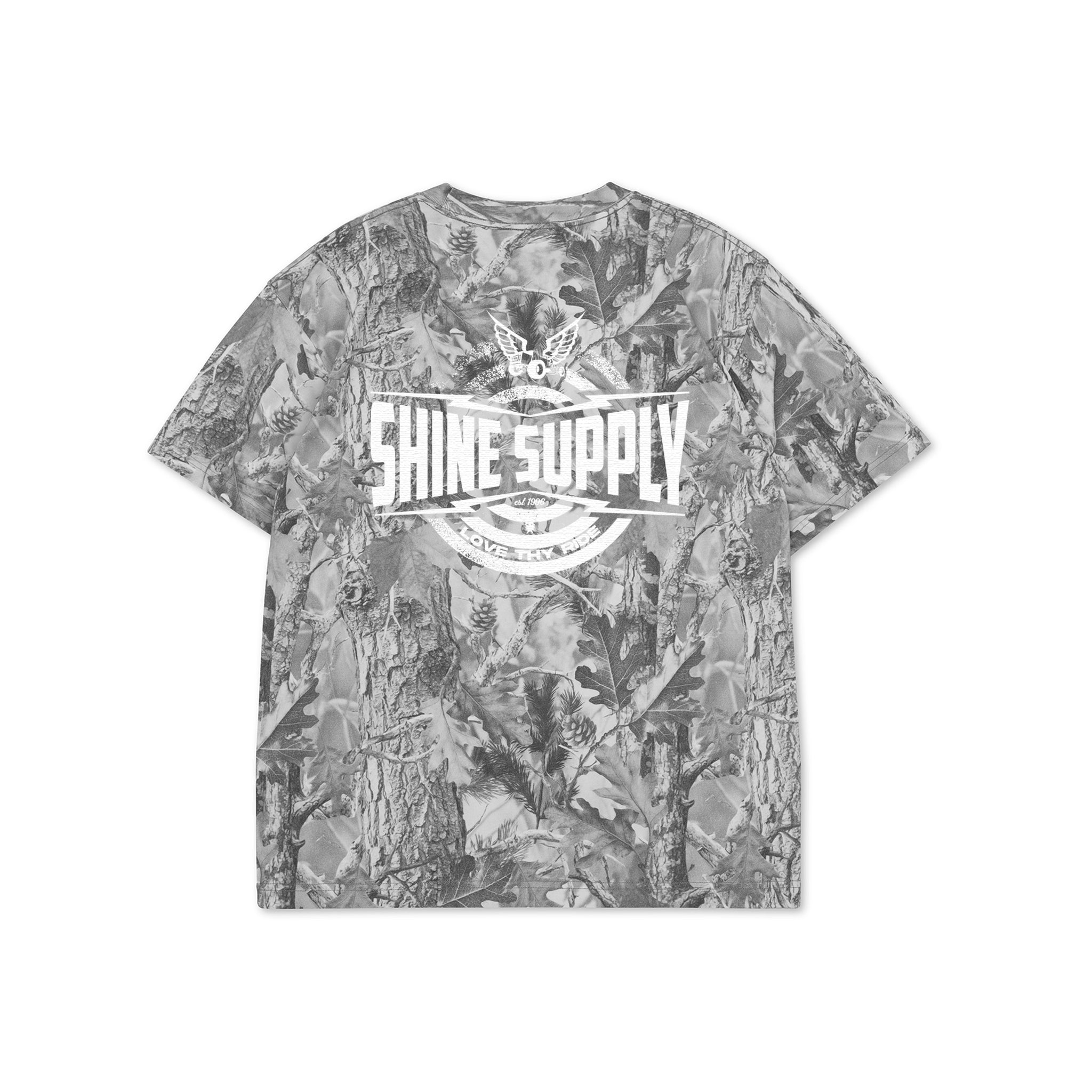 Retro Bullseye Tee - Snow Camo