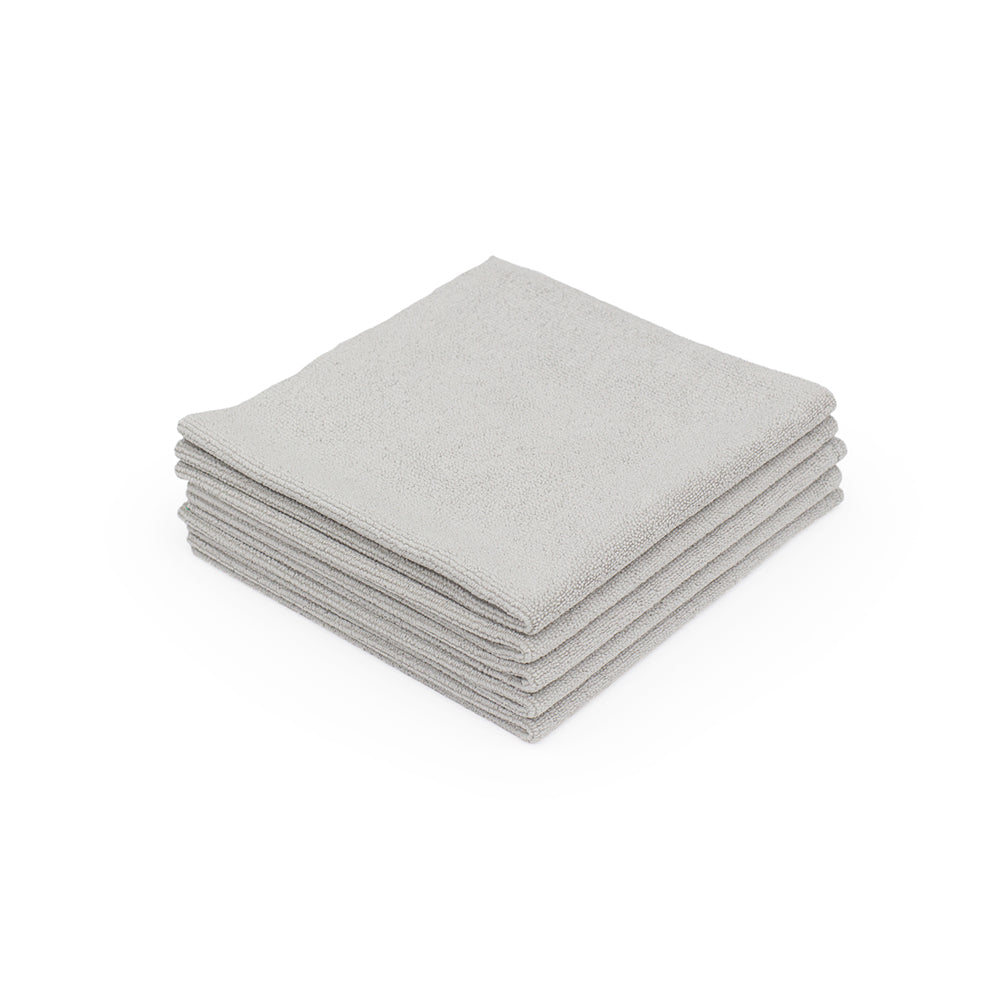 EDGELESS PEARL Microfiber Towels 16x16  - Rag Company - Grey