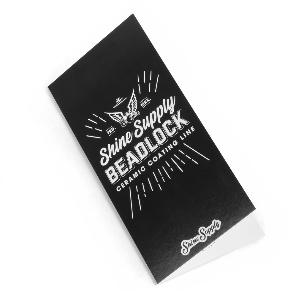 BEADLOCK Ceramic Coating Sticker Pamphlet SHINE SUPPLY