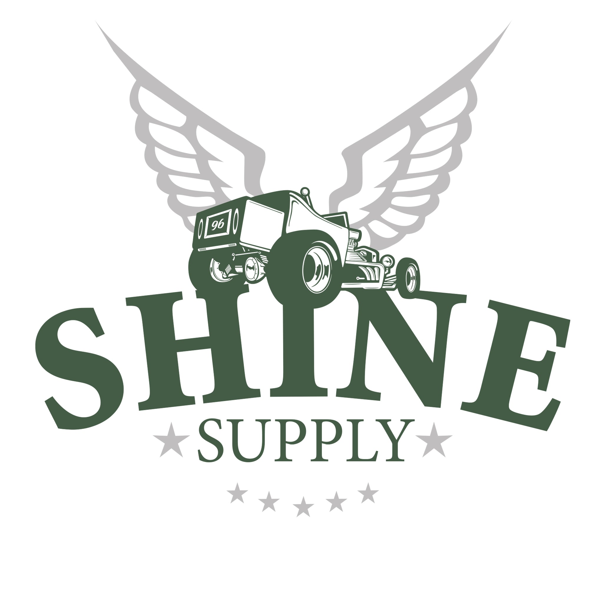 Shine Supply Decal Green 6"