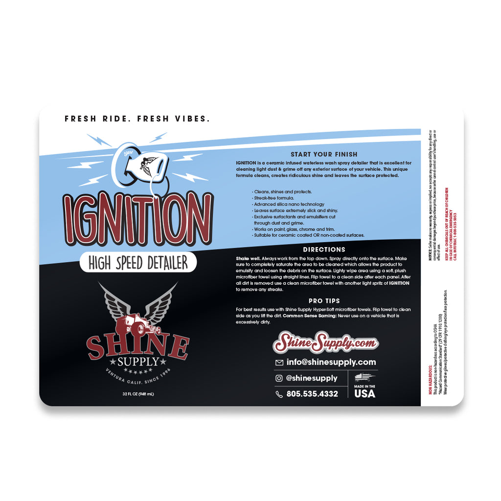 Shine Supply 32oz. Labels SHINE SUPPLY