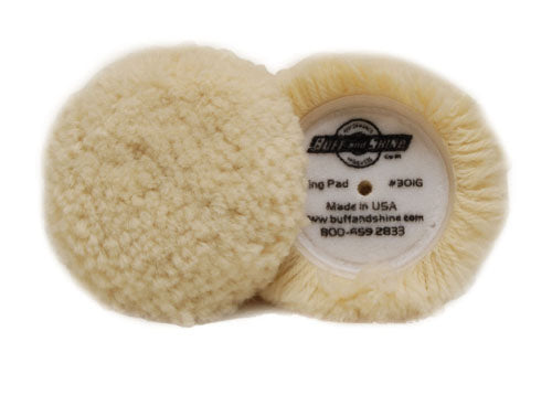 Buff and Shine Wool Pad - 3" (2-Pack)