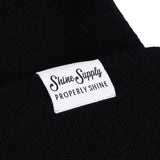 Properly Shine Tight Knit Beanie - Black